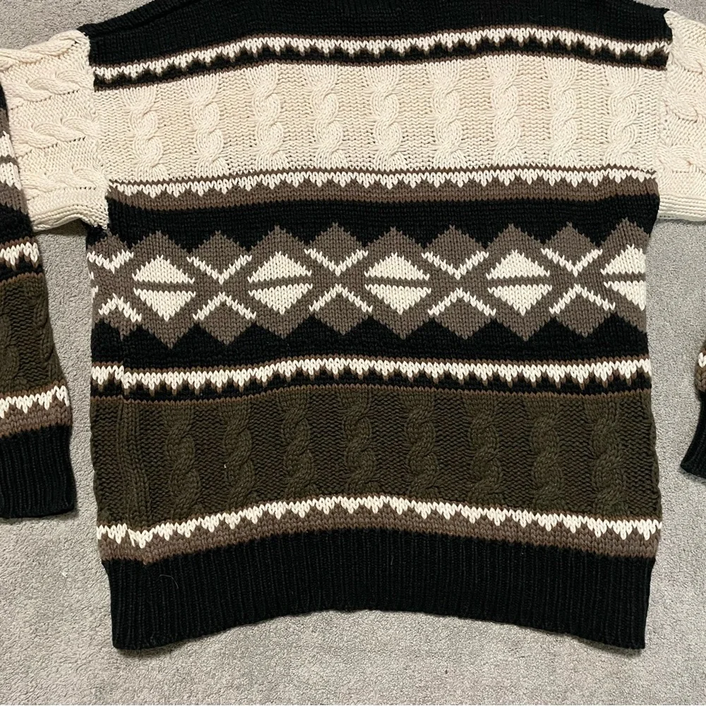 Vintage Northwest Territory Cable Knit Sweater Mens XL 100% Virgin Acrylic - Picture 15 of 15